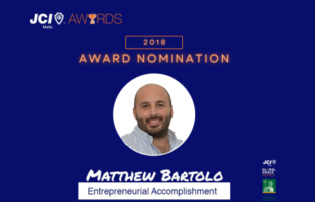 Entrepreneurial accomplishment Matthew Bartolo award nomination