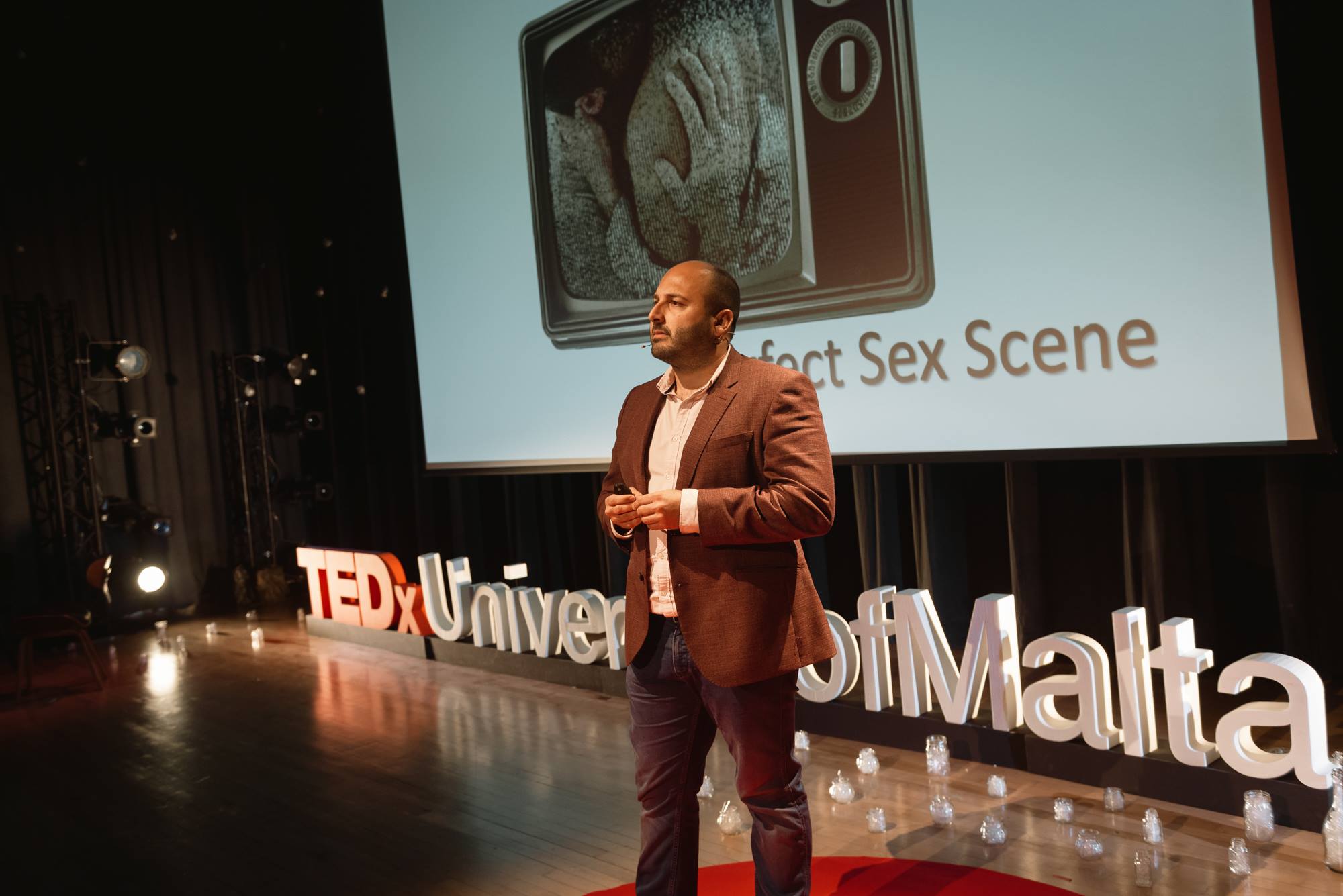 Matthew Bartolo conducting a TEDx talk