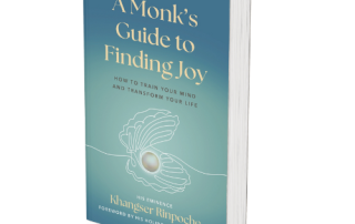Finding joy through mindful practices and spiritual growth, as inspired by "A Monk’s Guide to Finding Joy" by Khongser Rinpoche, emphasizing transforming your life with inner peace.
