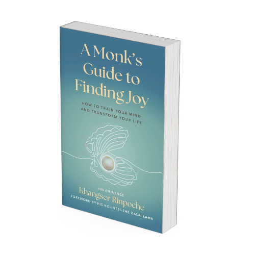 book cover for: "A Monk's Guide to Finding Joy: How to Train Your Mind and Transform Your Life" by Gelong Thubten