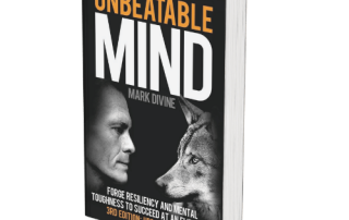 Resilient human face and a determined dog face facing each other symbolizing mental strength, resilience, and the power of the human-animal bond in overcoming challenges.