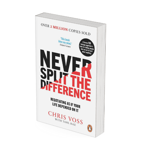 Cover Never Split the Difference by Chris Voss