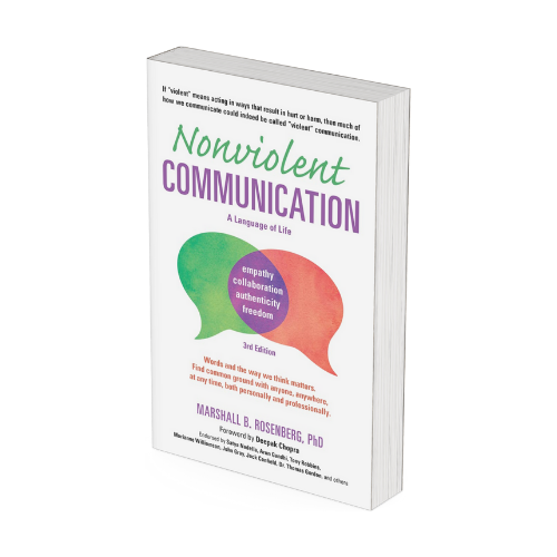 book cover the book Nonviolent Communication by Marshall Rosenberg