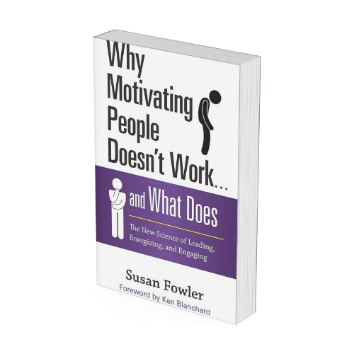 Book cover of why motivation people doesn't work